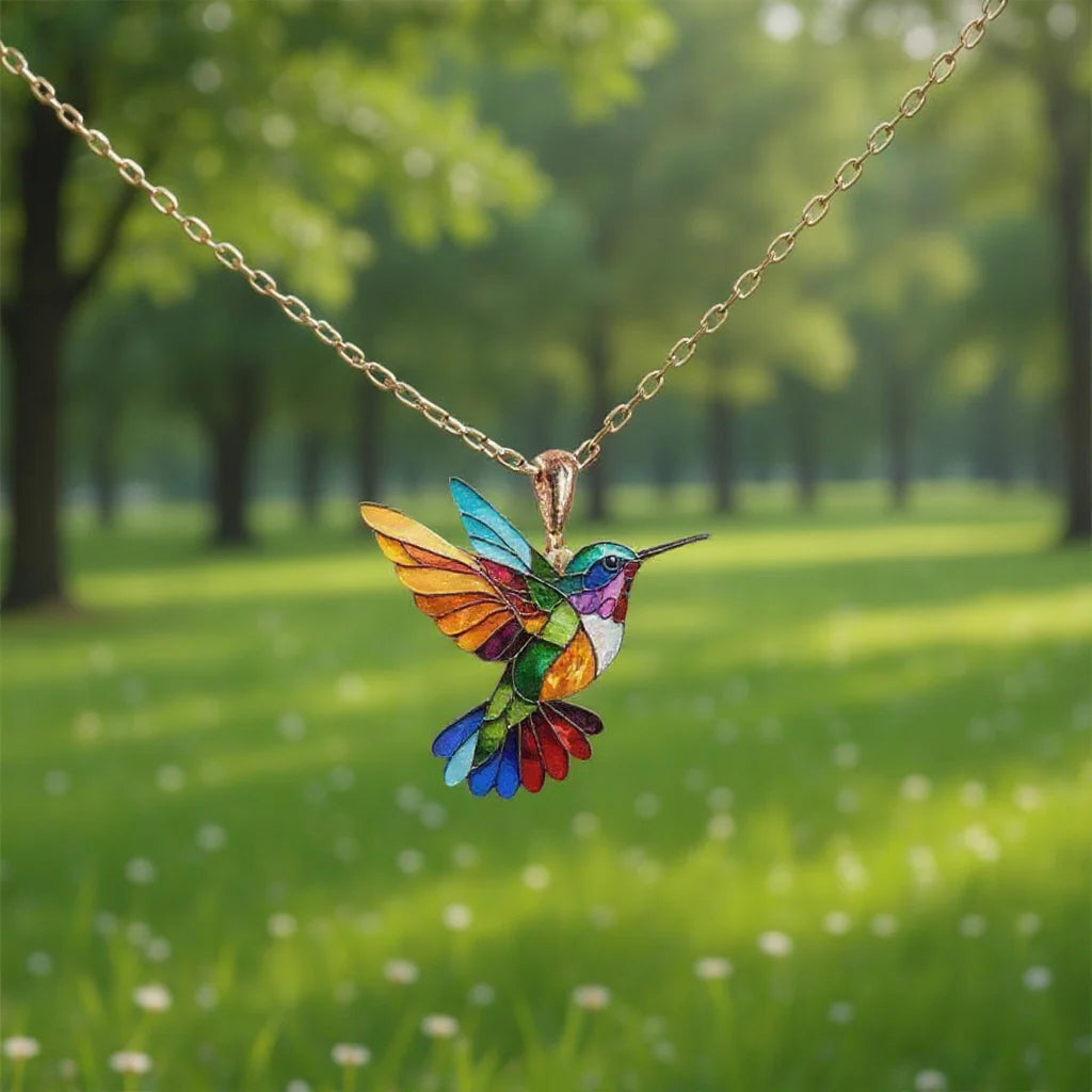 LOLA - BEAUTIFUL HUMMINGBIRD NECKLACE