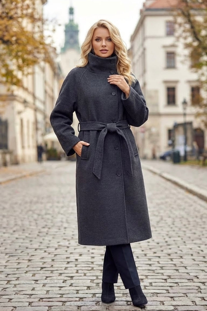LELA - HIGH-NECK COAT